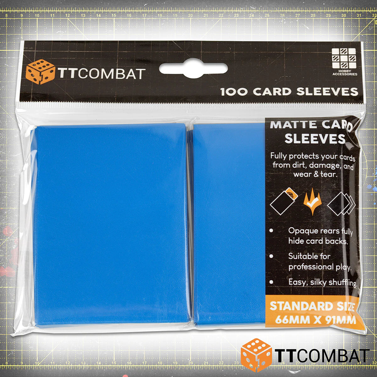 100 Standard Card Sleeves - Blue 100 Standard Card Sleeves - Blue