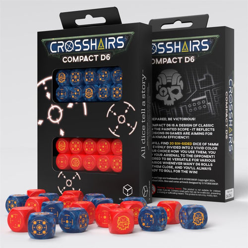 Crosshairs Compact D6: Cobalt & Red