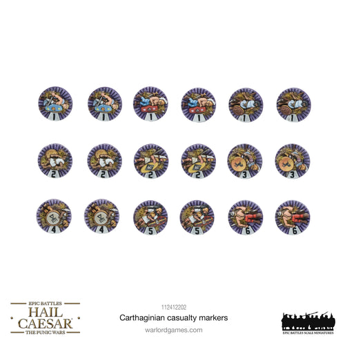 Hail Caesar Epic Battles: Carthaginian Casualty Markers