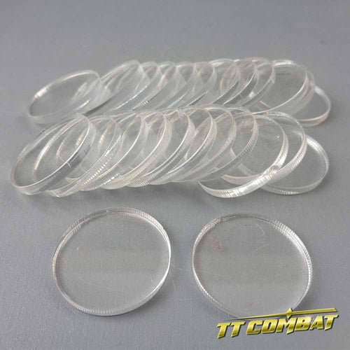 Round Clear Bases (25mm)