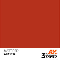 Matt Red 17ml - AK Acrylic 2