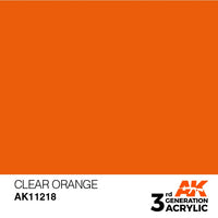 Clear Orange 17ml - AK Acrylic 2