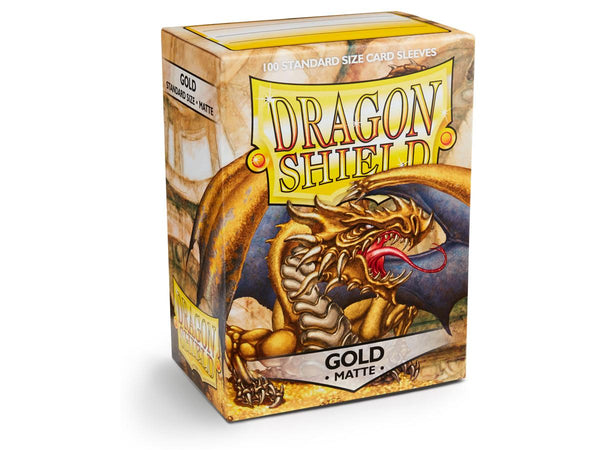 Dragon Shield Sleeves Matte Gold (100) 66x91mm