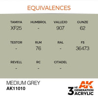 Medium Grey 17ml - AK Acrylic 3