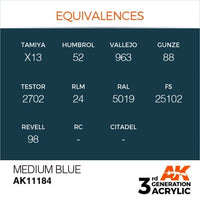 Medium Blue 17ml - AK Acrylic 3