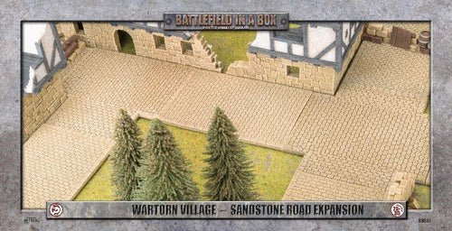 Wartorn Village: Cobblestone Road Expansion - Sandstone (x6)