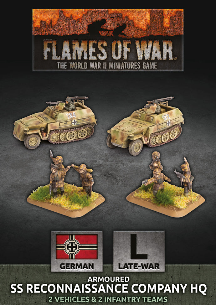 SS Reconaissance Company HQ - Flames Of War Late War Germans
