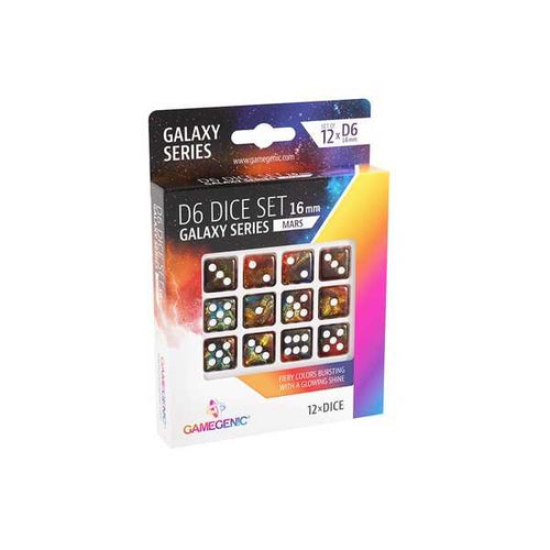 Galaxy Series - Mars D6 Dice Set 16 mm