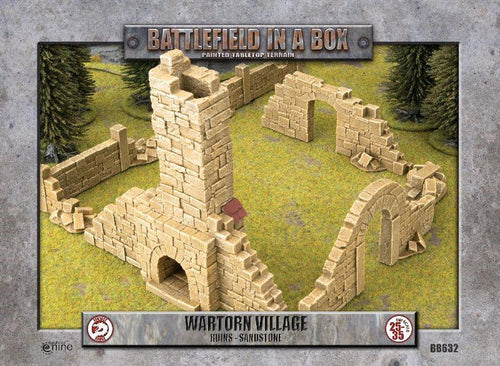 Wartorn Village: Ruins - Sandstone (x8)
