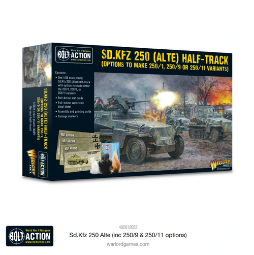 Sd.kfz 250 (Alte) Half Track Options For 250/1, 250/9 & 250/11 Variants