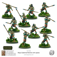 Maya Calakmal Warriors with spears 1