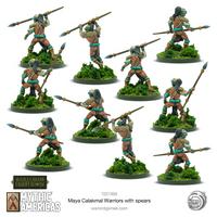 Maya Calakmal Warriors with spears 2