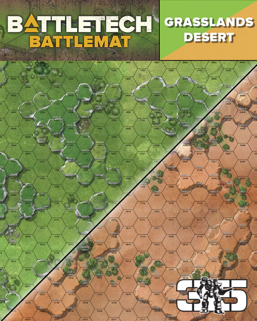 BattleTech Battle Mat Grasslands Desert