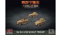 German Sd Kfz 250 8cm/7.5cm/2cm Scout Platoon - Flames Of War Late War 1