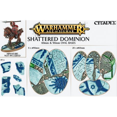 Shattered Dominion:  60 & 90mm Oval Base Detail Kit