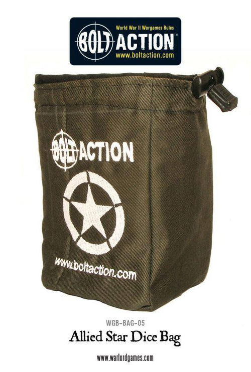 Bolt Action Allied Star Dice Bag & Order Dice