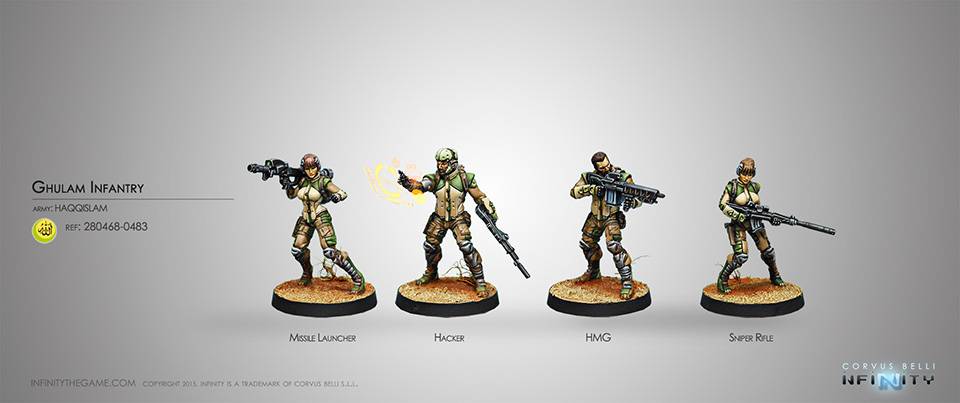 Corvus Belli Infinity Ghulam Infantry - Haqqislam - 280468-0483