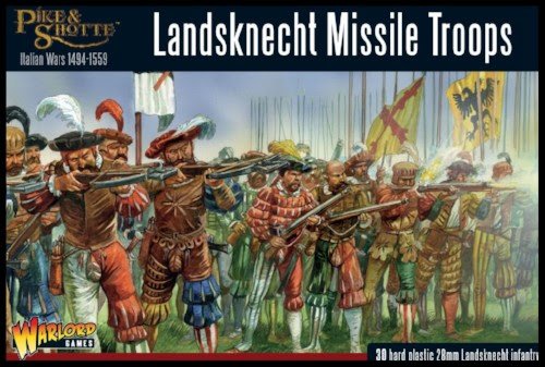 Italian Wars 1494-1559 Landsknecht Missile Troops Box Set