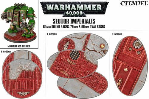Sector Imperialis 60mm, 75mm, 90mm Oval Bases Kit