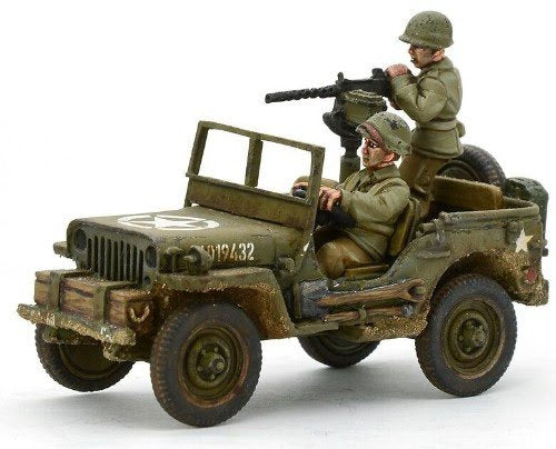 US Army Jeep with 30 Cal MMG Blister Pack