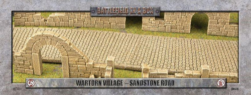 Wartorn Village: Cobblestone Road - Sandstone (x6)