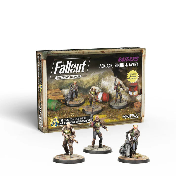 Raiders -  Ack Ack, Sinjin & Avery - Fallout Miniatures