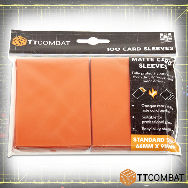 100 Standard Card Sleeves - Orange