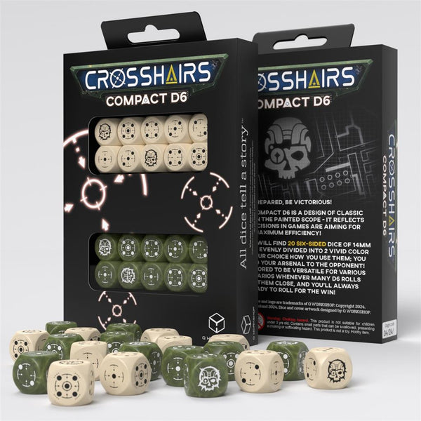 Crosshairs Compact D6: Beige & Olive