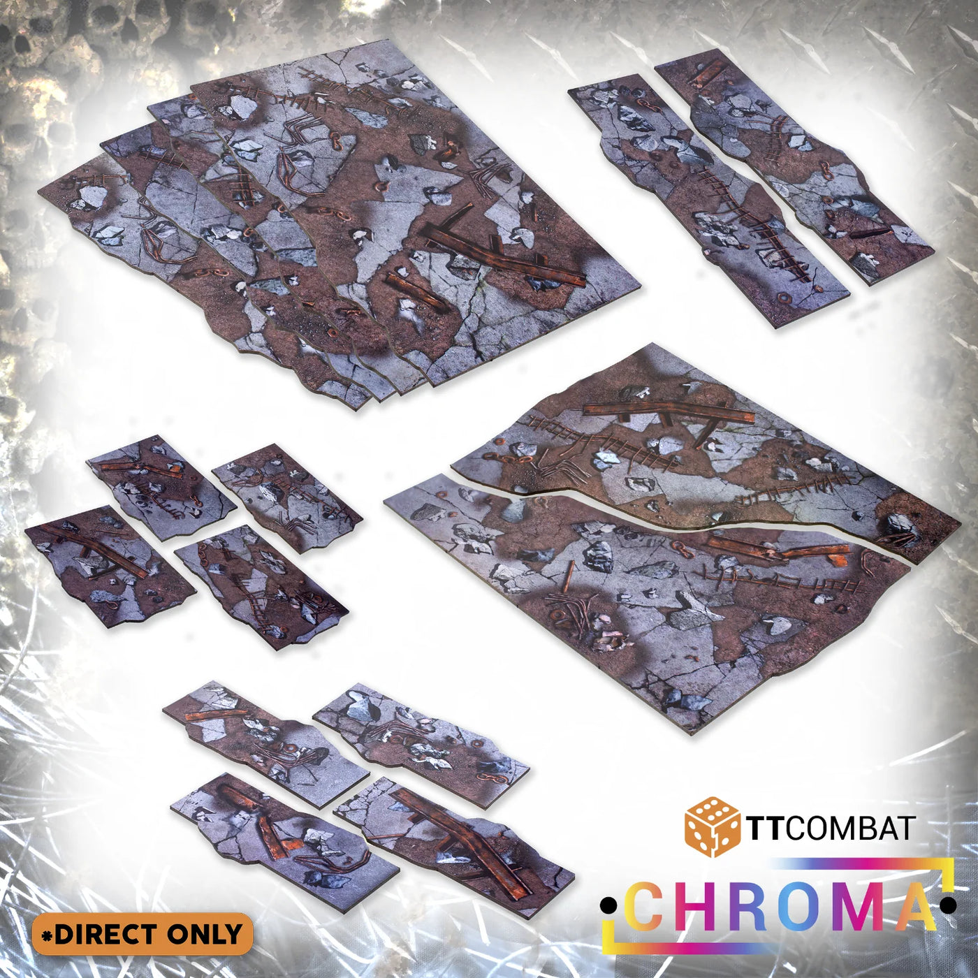 Terrain Area Plate - Industrial Rubble