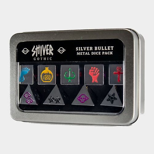 Gothic - Silver Bullet Metal Dice Pack : Shiver