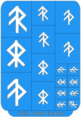 Runic Markings - Style 2 - Steel Harpy Stencils