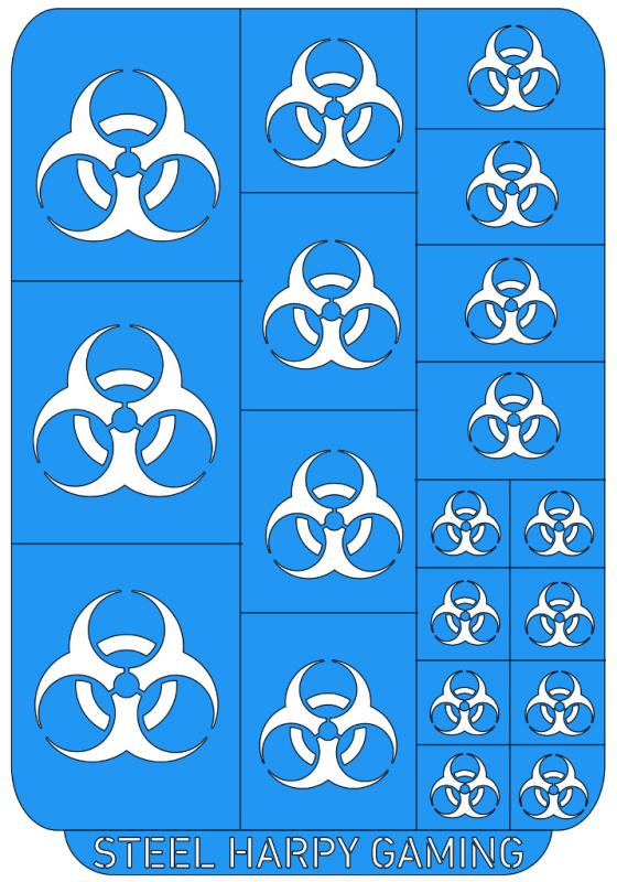 Biohazard - Steel Harpy Stencils