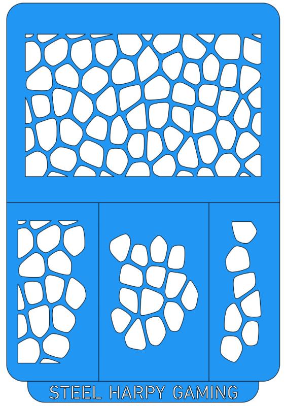 Reptile Skin - Large - Steel Harpy Stencils