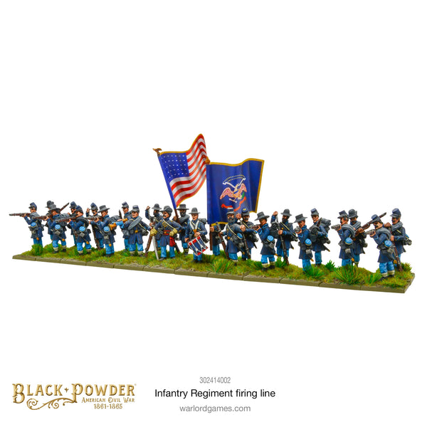 Black Powder American Civil War Infantry Regiment (firing)