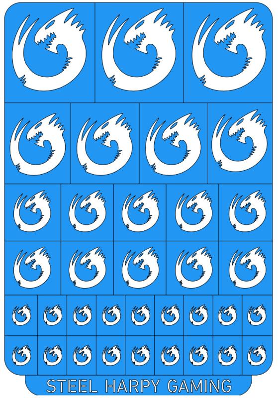 Space Snake - Large - Steel Harpy Stencils