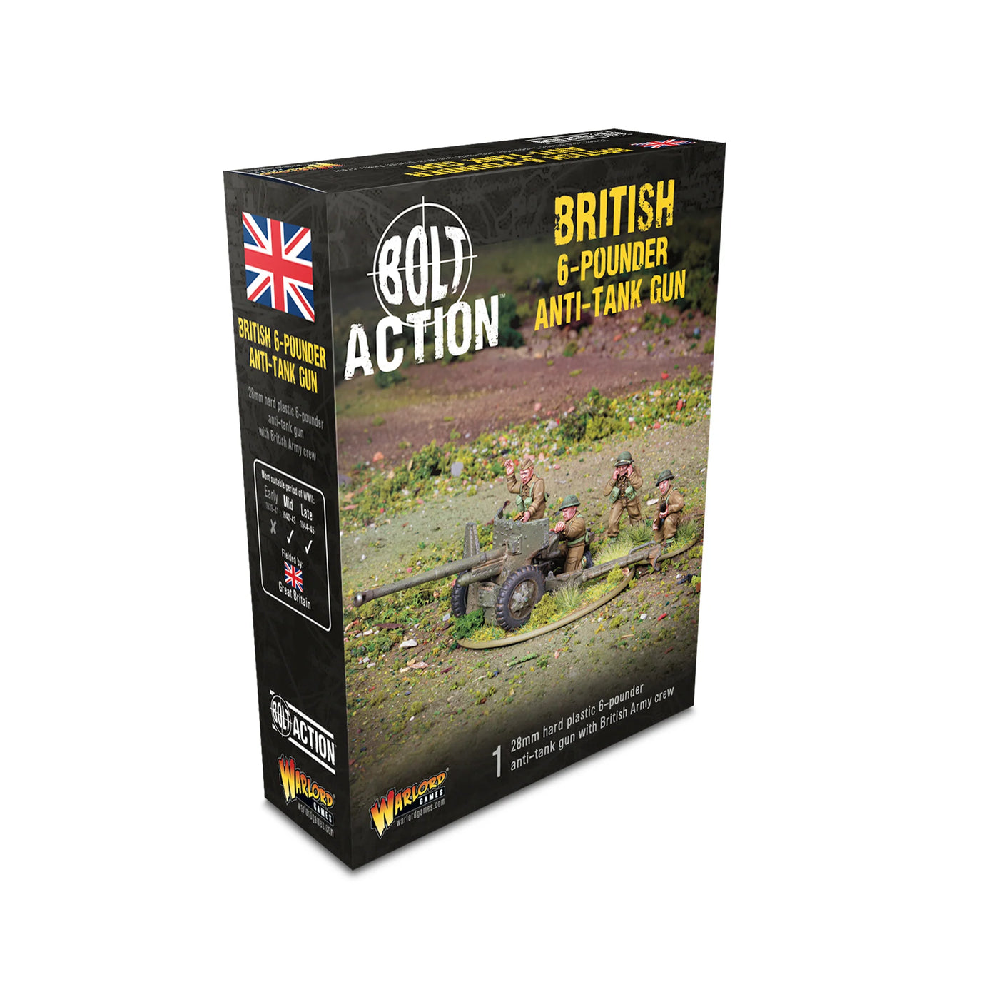 6-pounder anti tank gun - British