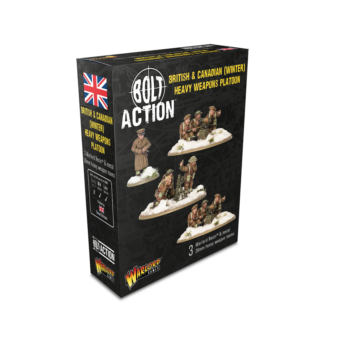 British & Canadian Infantry Heavy Weapons Platoon (Winter) - Bolt Action