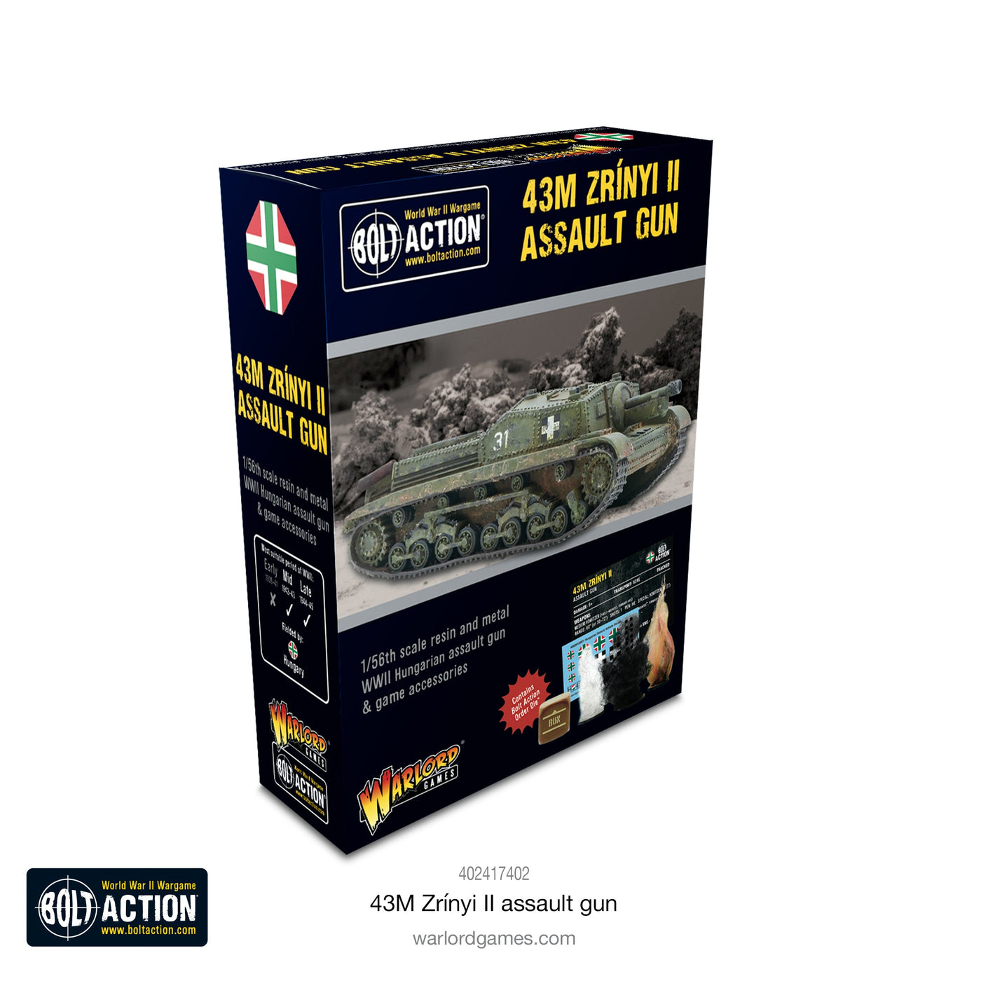 Hungarian Zrinyi Self Propelled Gun - Bolt Action Warlord Games