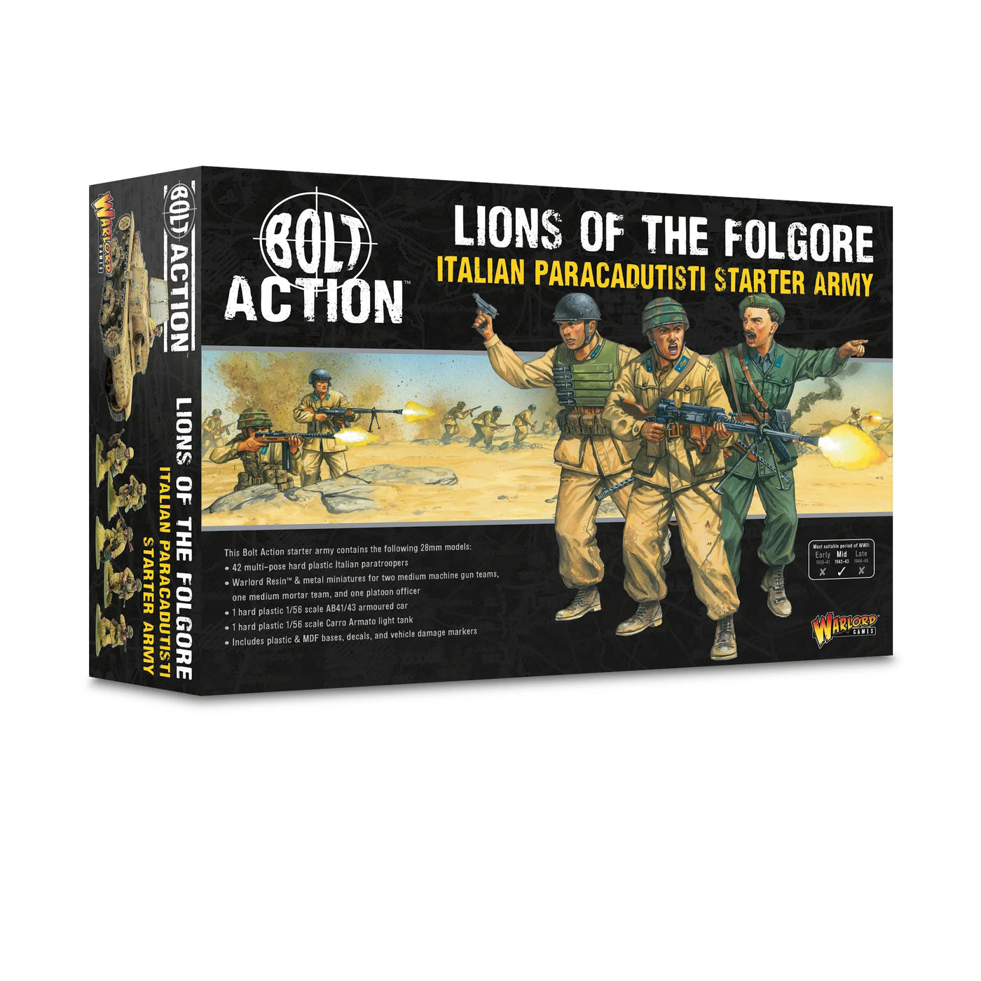 Lions of the Folgore - Italian Paracadutisti Starter Army - Bolt Action