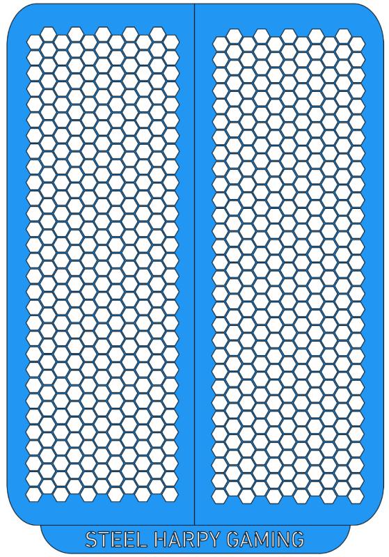 Honeycomb - Large - Style 2 - Steel Harpy Stencils