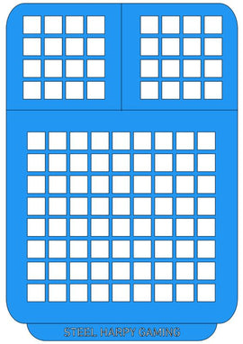 Squares - Large - Style 2 - Steel Harpy Stencils