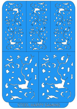 Corrosion - Small - Steel Harpy Stencils