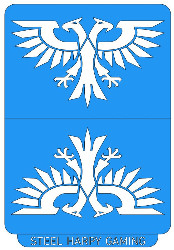 Roman Eagle - Style 1 - Steel Harpy Stencils