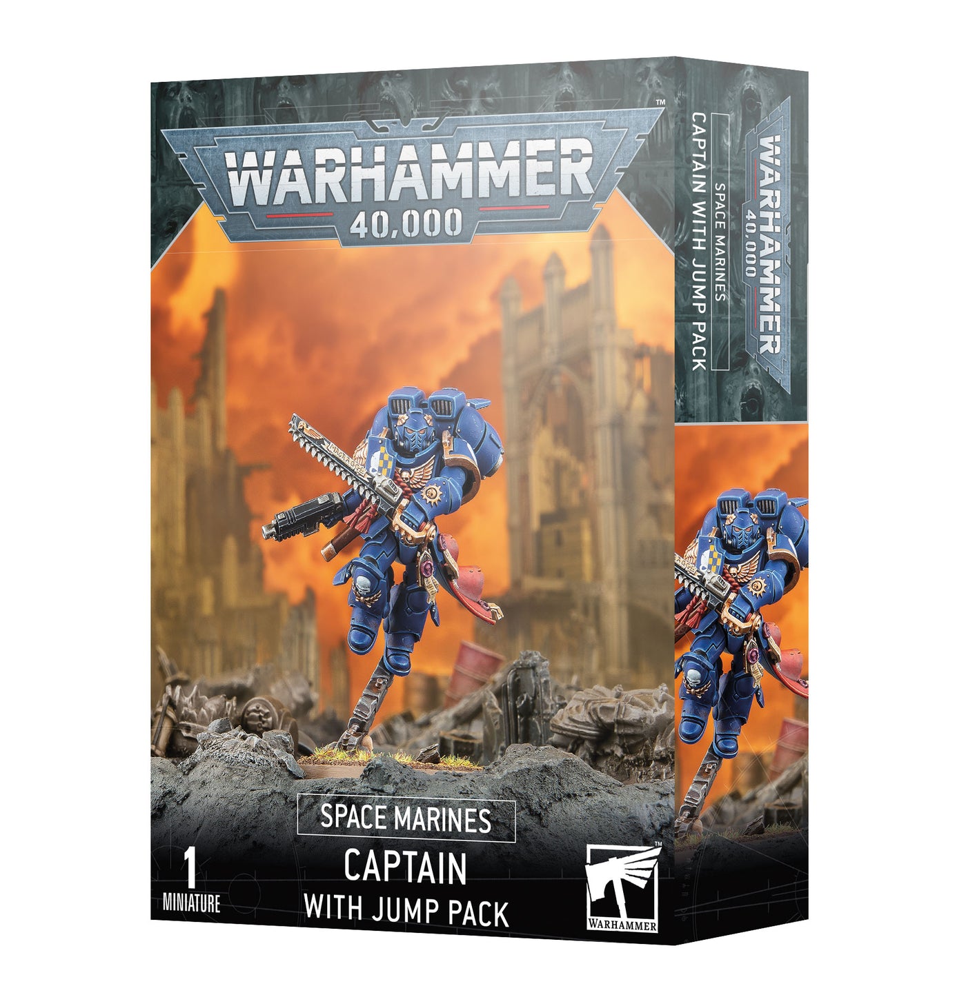 Warhammer 40000 - Space Marines - Captain With Jump Pack
