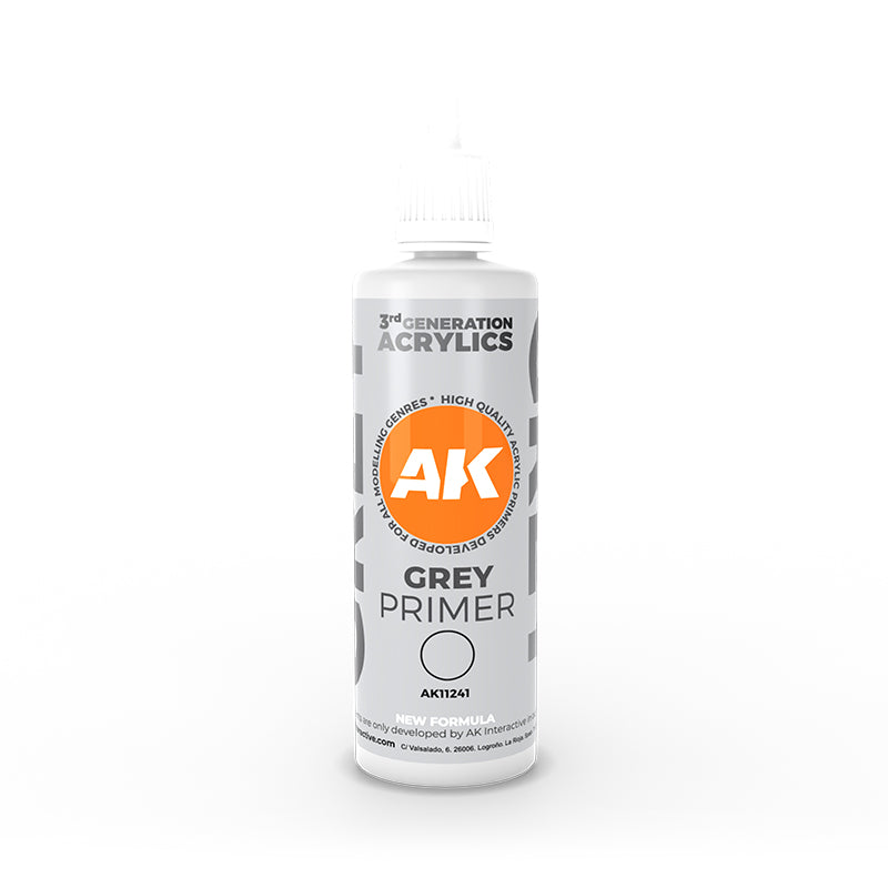 Grey Primer - AK 3rd Gen 100ml - AK Interactive