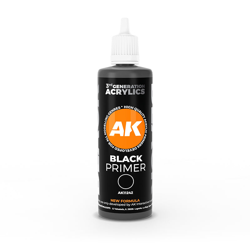 Black Primer - AK 3rd Gen 100ml - AK Interactive