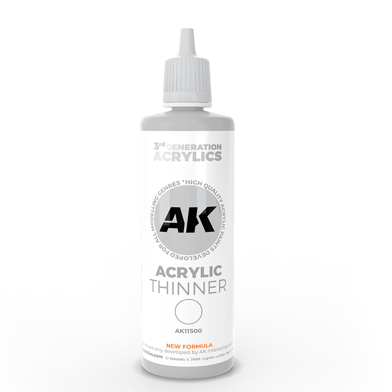 Acrylic Thinner - AK 3rd Gen 100ml - AK Interactive
