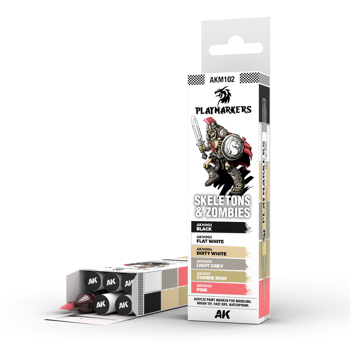 Playmarkers: Skeletons & Zombies Set - AK Playmarkers - AK Interactive