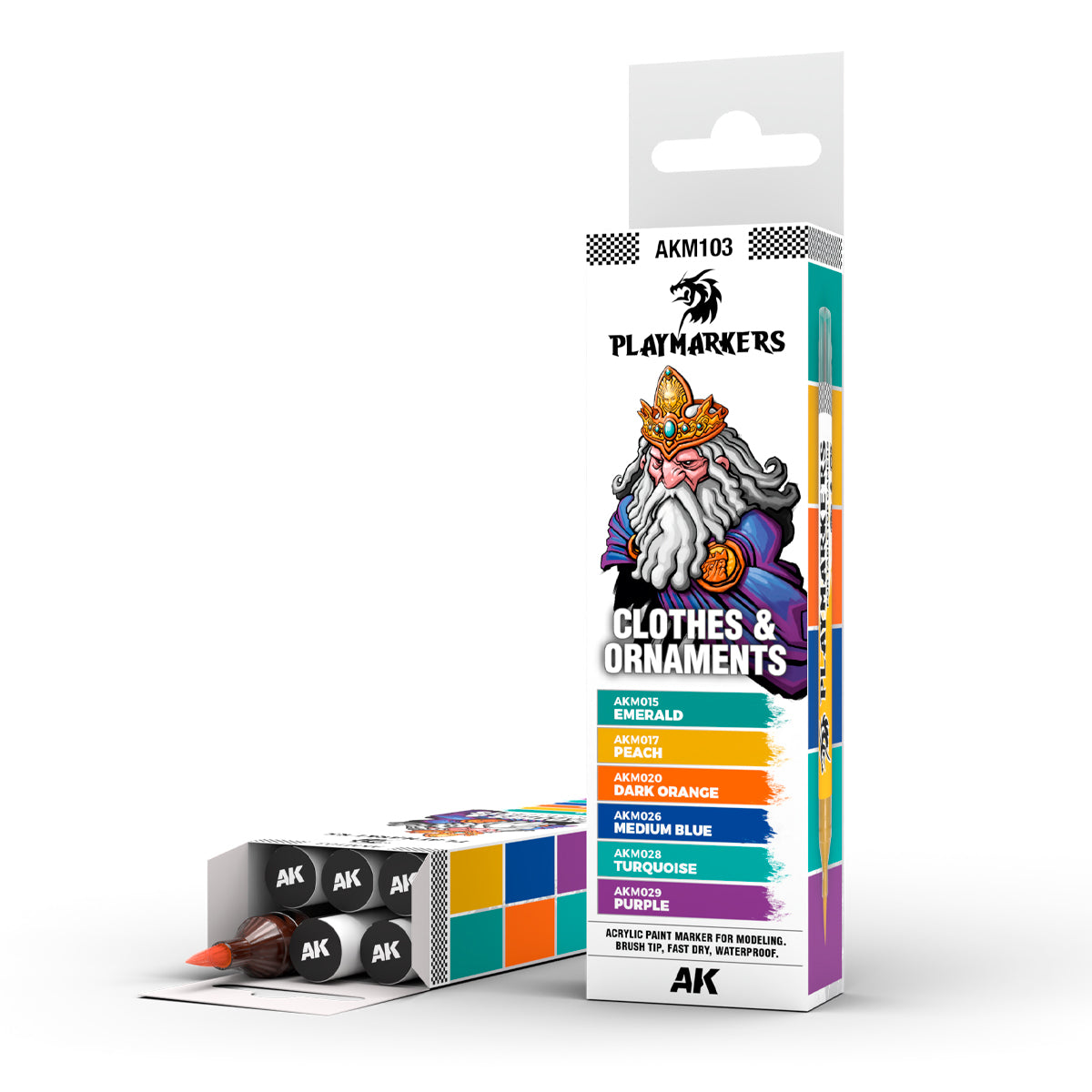 Playmarkers: Clothes & Ornaments Set - AK Playmarkers - AK Interactive