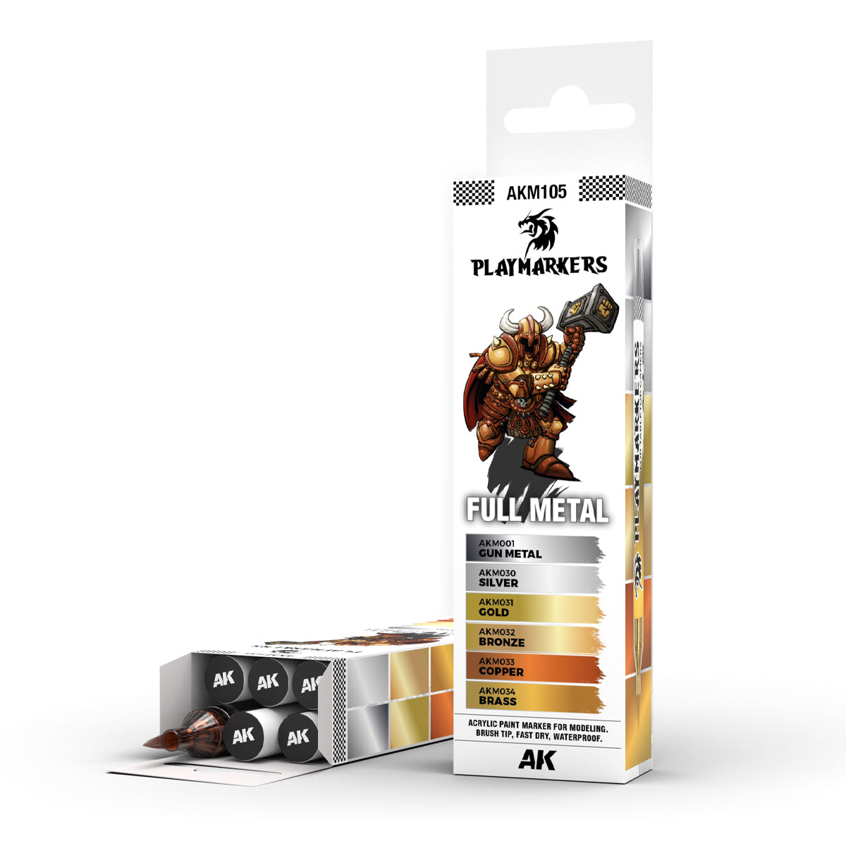 Playmarkers: Full Metal Set - AK Playmarkers - AK Interactive